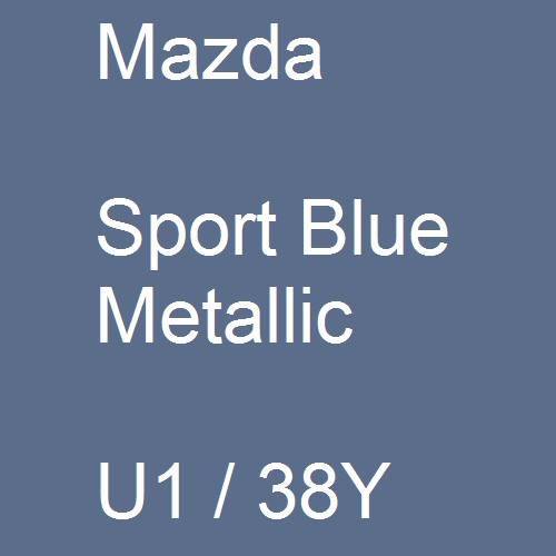 Mazda, Sport Blue Metallic, U1 / 38Y.
